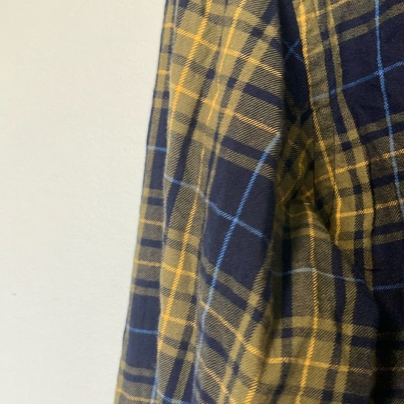 Pendleton Men's Navy and Mustard Plaid Shirt - Picture 4 of 6